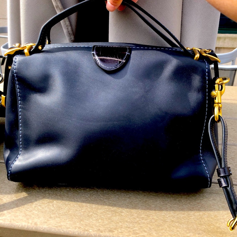 *HUGE DISCOUNT!* Retro Coach Frame Bag in Navy
